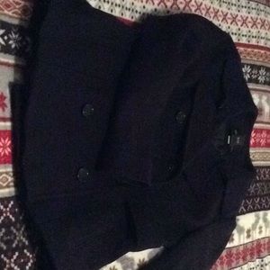 Moda International. Navy Blue pea coat